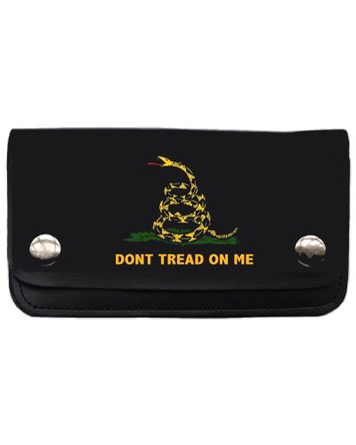 Gadsden Dont Tread on Me leather biker wallet